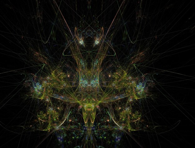 Imagem imaginativa de fundo abstrato do fractal