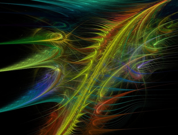 Imagem imaginativa de fundo abstrato do fractal