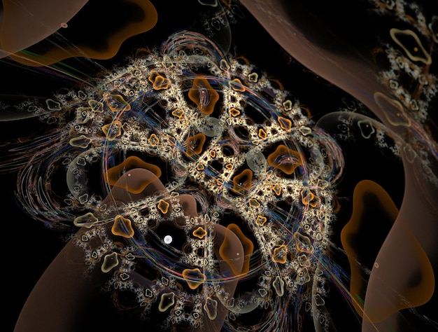 Imagem imaginativa de fundo abstrato do fractal