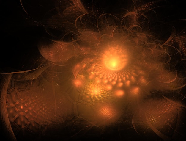 Imagem imaginativa de fundo abstrato do fractal