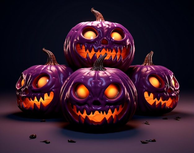 imagem realista de abóbora para o Halloween