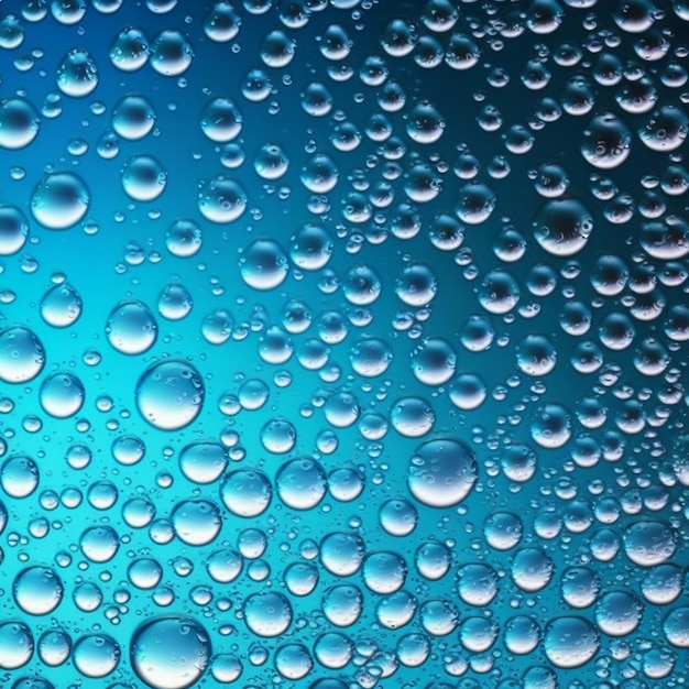 Imagem realista de gotas de chuva ou vapor através do vidro da janela