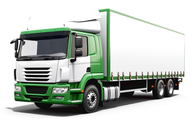 imagem realista de um camião de transporte