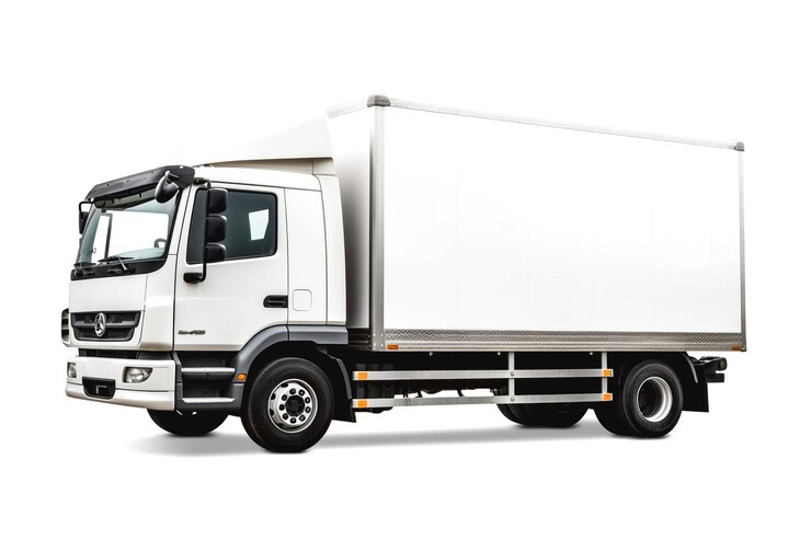 Foto imagem realista de um camião de transporte
