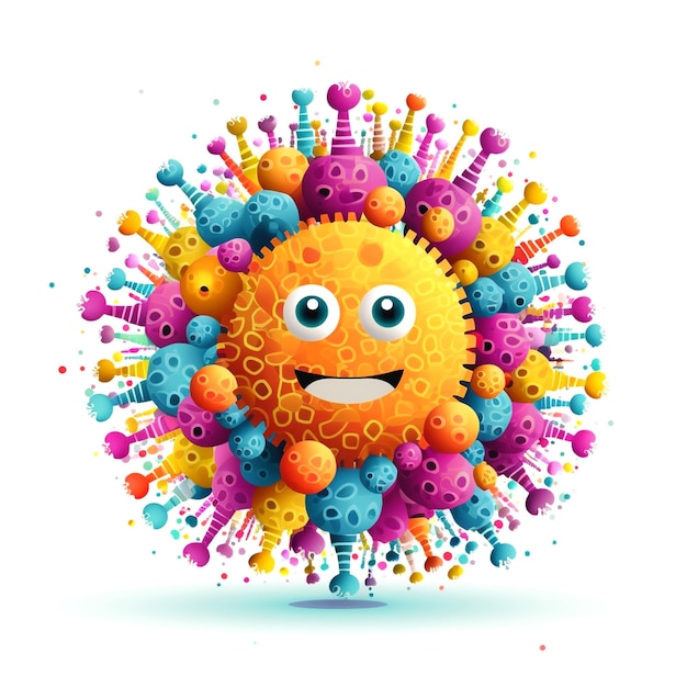 Foto imagem representando um vírus
