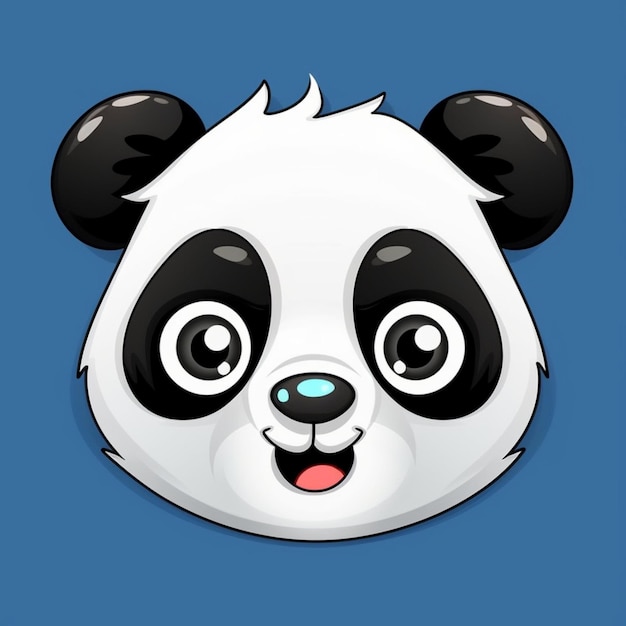 Foto imagem, rosto panda clipart