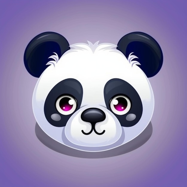 Foto imagem, rosto panda clipart