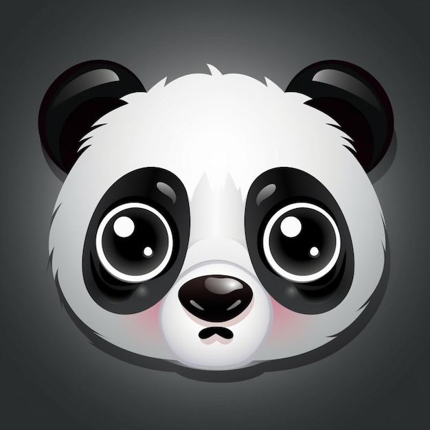 Foto imagem, rosto panda clipart