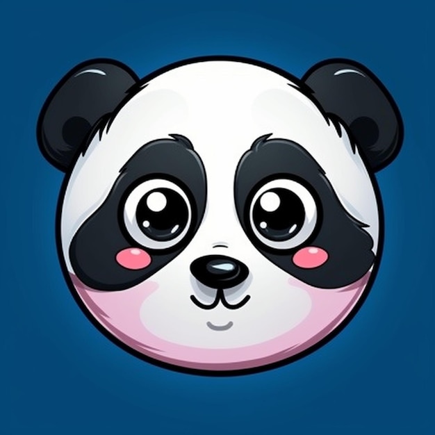 Foto imagem, rosto panda clipart