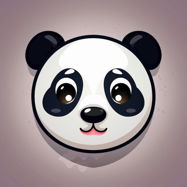 Foto imagem, rosto panda clipart