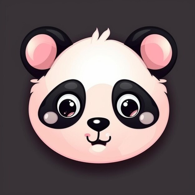 Foto imagem, rosto panda clipart