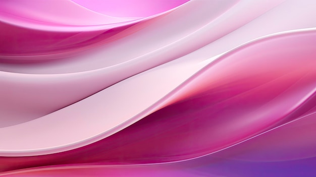 Imagen 3D abstracta de ondas digitales en tonos de rosa y púrpura