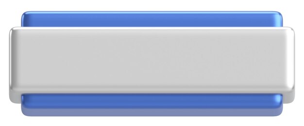 Foto imagen en 3d del botón vacío