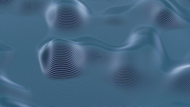 Foto esta imagen 3d presenta un diseño minimalista de ondas retro que ofrecen una estética elegante y nostálgica