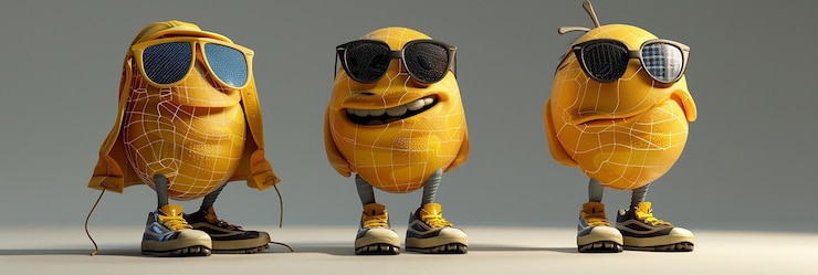 Foto imagen 3d realista de una mascota para una compañía de energía solar