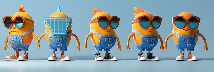 Foto imagen 3d realista de una mascota para una compañía de energía solar