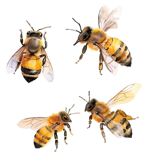 una imagen de abejas que son de la misma serie