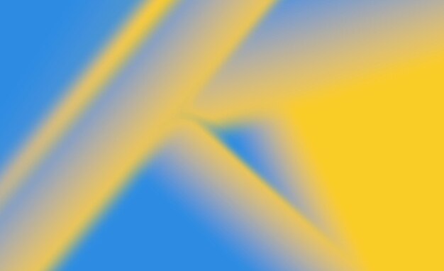 una imagen abstracta amarilla y azul de una letra x en el cielo