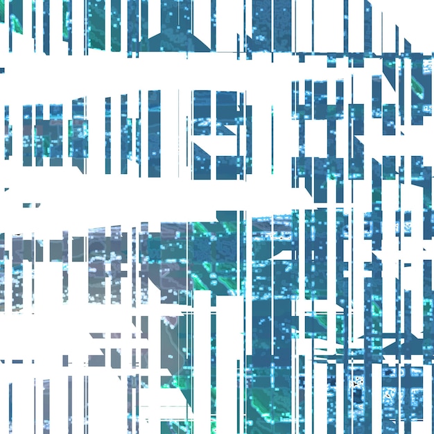 una imagen abstracta azul y verde de un cuadrado con las palabras x en él