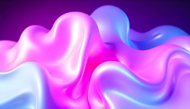 una imagen abstracta colorida de una botella de vidrio de color púrpura y azul