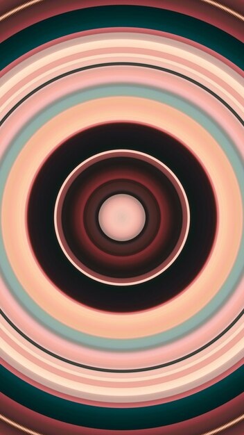 una imagen abstracta colorida de un círculo con un centro negro