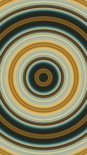 una imagen abstracta colorida de un círculo con un fondo amarillo