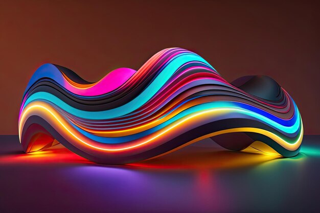 Una imagen abstracta colorida de un cuerpo con un patrón de luz.