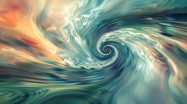 una imagen abstracta colorida de una espiral con las palabras poder en la parte superior