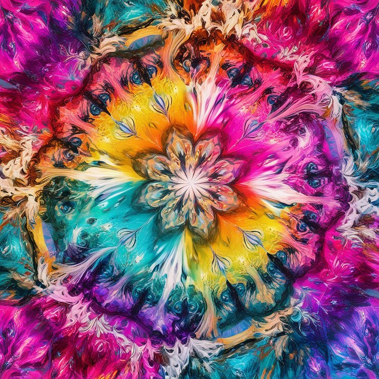 Una imagen abstracta colorida de un fondo abstracto colorido