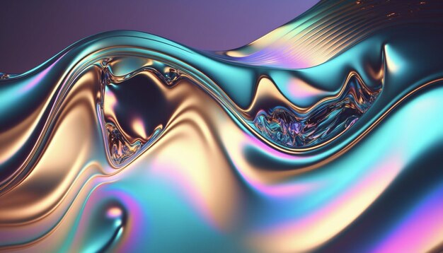 Una imagen abstracta colorida de una ola con la palabra en ella