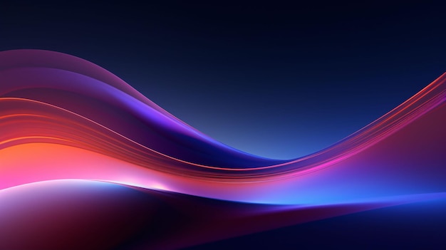 una imagen abstracta colorida de la onda con los colores del espectro