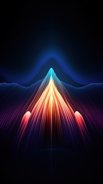 una imagen abstracta colorida de una onda que dice la palabra en ella