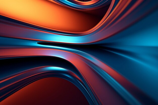 una imagen abstracta colorida de un vidrio azul y naranja.