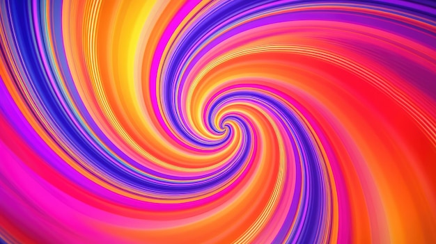 una imagen abstracta de un diseño en espiral con un fondo colorido.