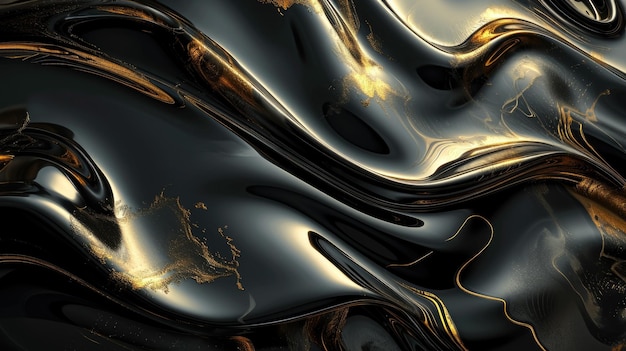 Una imagen abstracta de dos colores de oro y bloque en forma de tela aigx