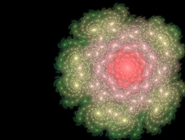 Foto imagen abstracta de fondo fractal imaginativo