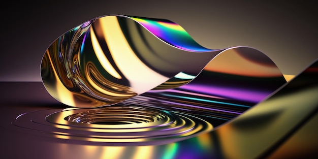 Una imagen abstracta de una IA generativa de objeto similar a una espiral
