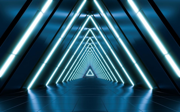 Imagen abstracta de luces iluminadas en un edificio
