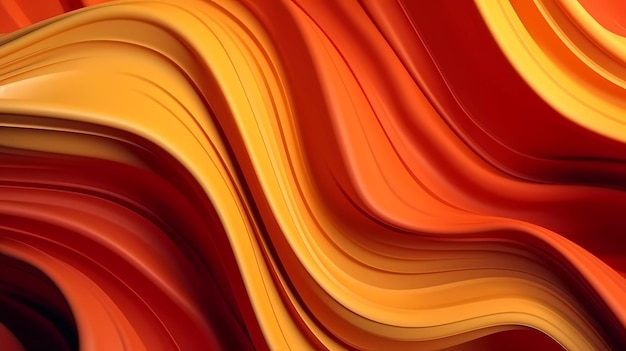 En esta imagen abstracta se muestra una ola roja y naranja.