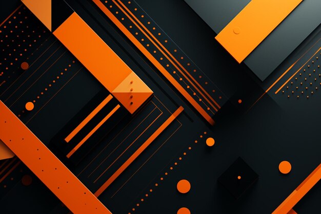 una imagen abstracta naranja y negra en el estilo de scoutcore