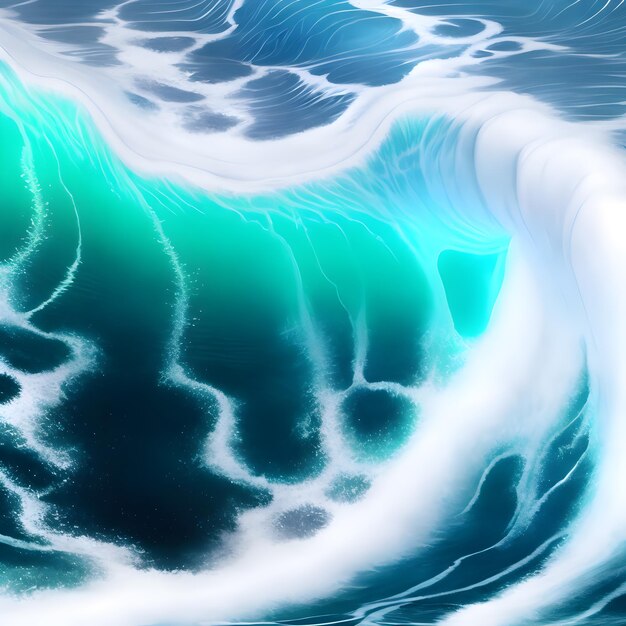 Imagen abstracta de las olas del mar tema del mar generado por ai