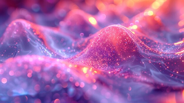 una imagen abstracta púrpura y rosa de una gota de agua