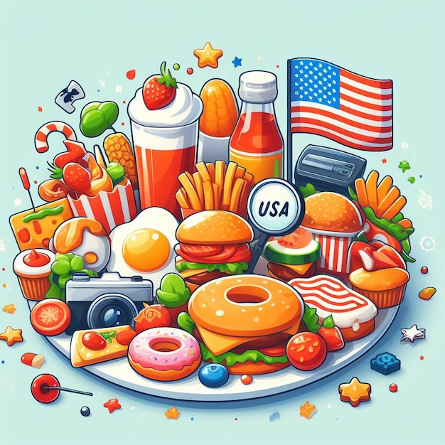 Imagen de los alimentos de los Estados Unidos