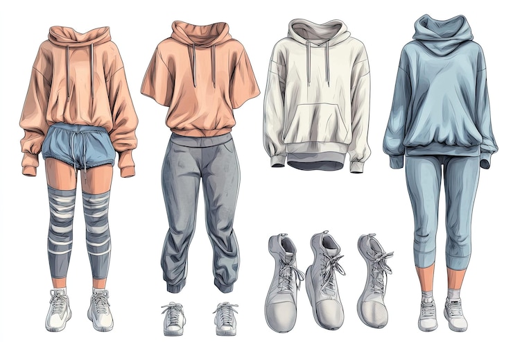 Foto imagen de alta calidad de ropa de moda deportiva con alto detalle aislado 8k