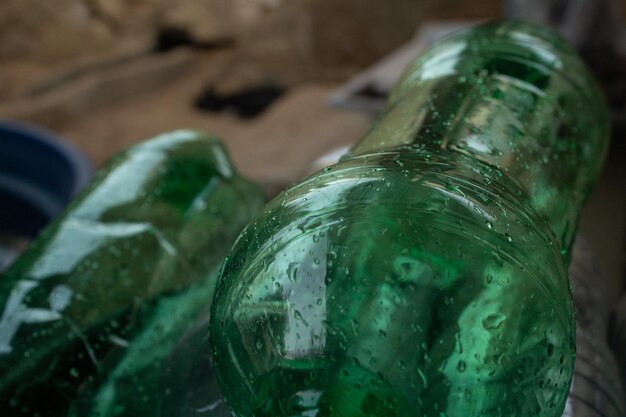 Foto imagen aproximada de una botella de refresco