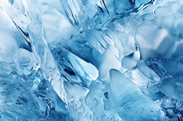 Imagen arafed de un fondo de hielo azul con una gran cantidad de IA generativa de hielo.