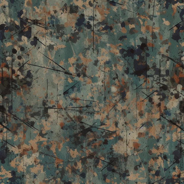 Imagen arafed de una pared azul y marrón con un patrón generativo ai