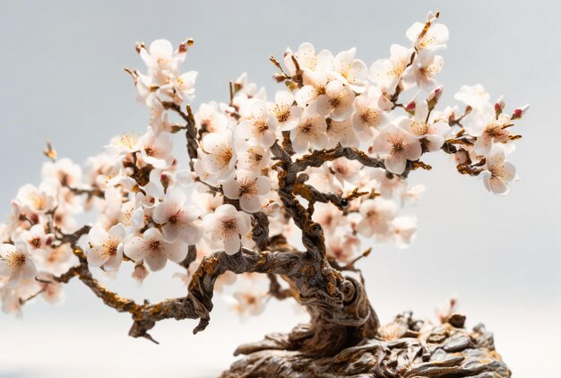 Una imagen de un árbol con flores de cerezo blancas