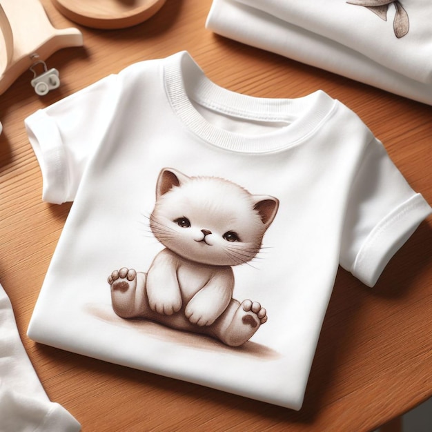 Foto imagen de archivo de la camiseta de bebé