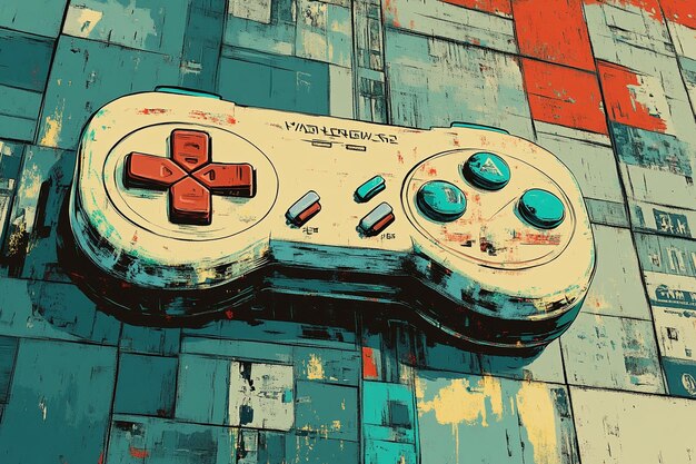 Una imagen de arte pop de Juegos Regla de tercios compositio generative ai